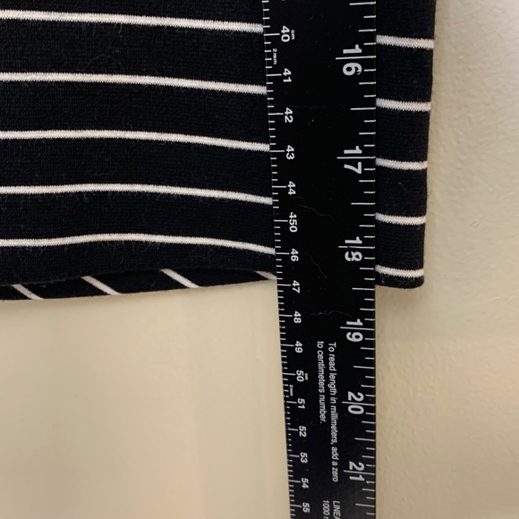 Darjoni Black White Chevron Stripe Skirt Size 6 Stretch A-Line Pockets Work Offi - Picture 8 of 10